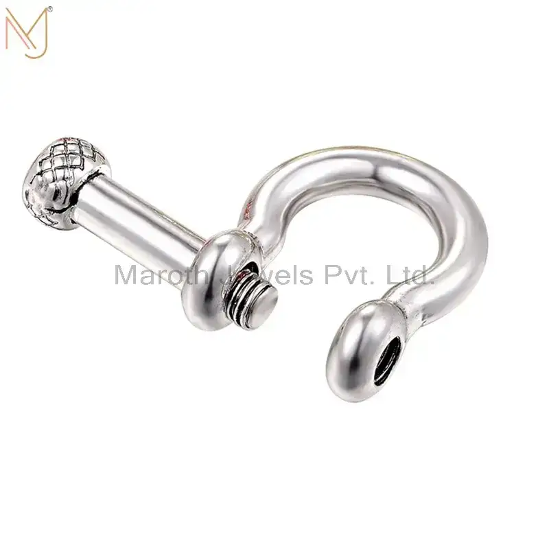 925 Sterling Silver Oxidized Snaffle Bit Designer Finding Horse Shoe Jewelry Manufacturer