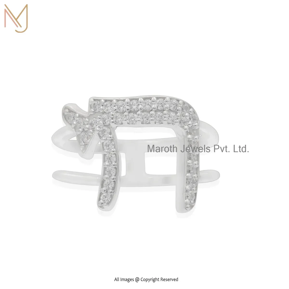 925 Silver Natural Silver Plated Cubic Zircon Music Note Ring Manufacturer
