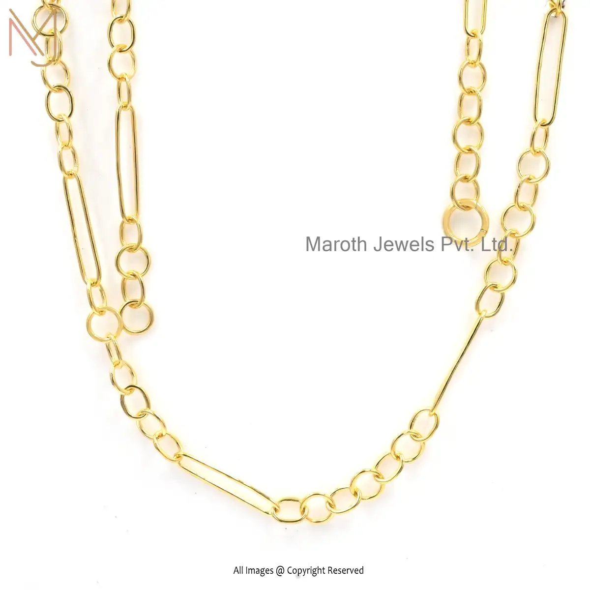 14K Yellow Gold Designer Handmade Chain Manufacturer
