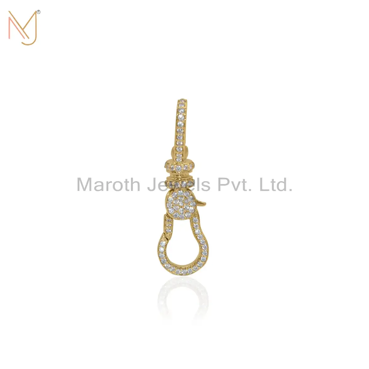 14K Rose Gold Cubic Zircon Lobster Lock Jewelry Suppplier