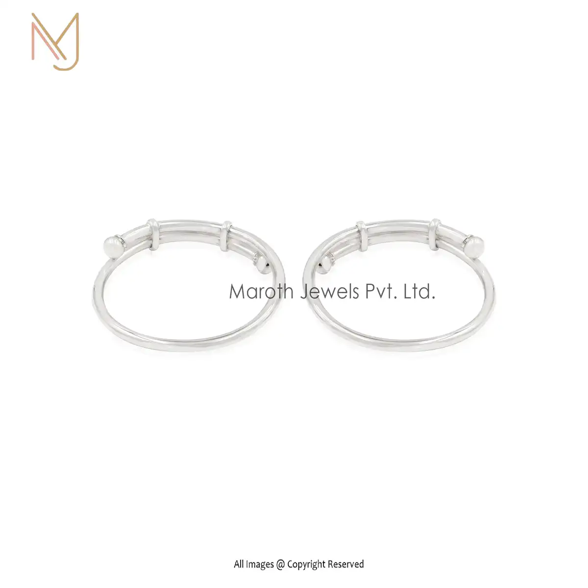 14K White Gold Baby Njriya Custom Jewelry