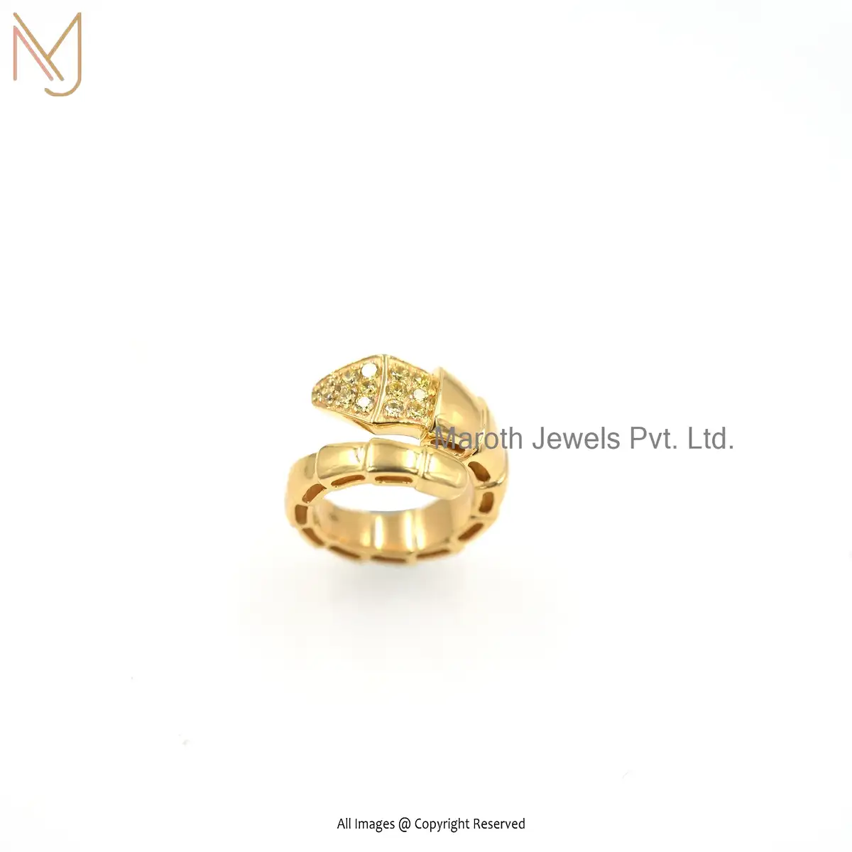 14K yellow Gold Yellow Sapphire Ring Jewelry Supplier