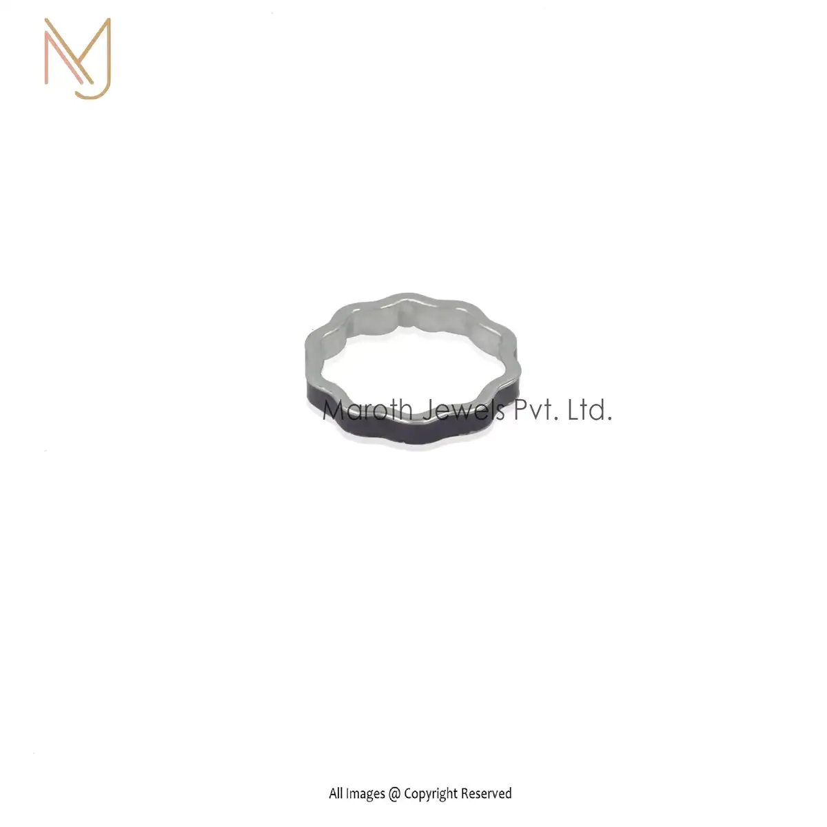 925 Sterling Silver Enamel Ring Custom Jewelry