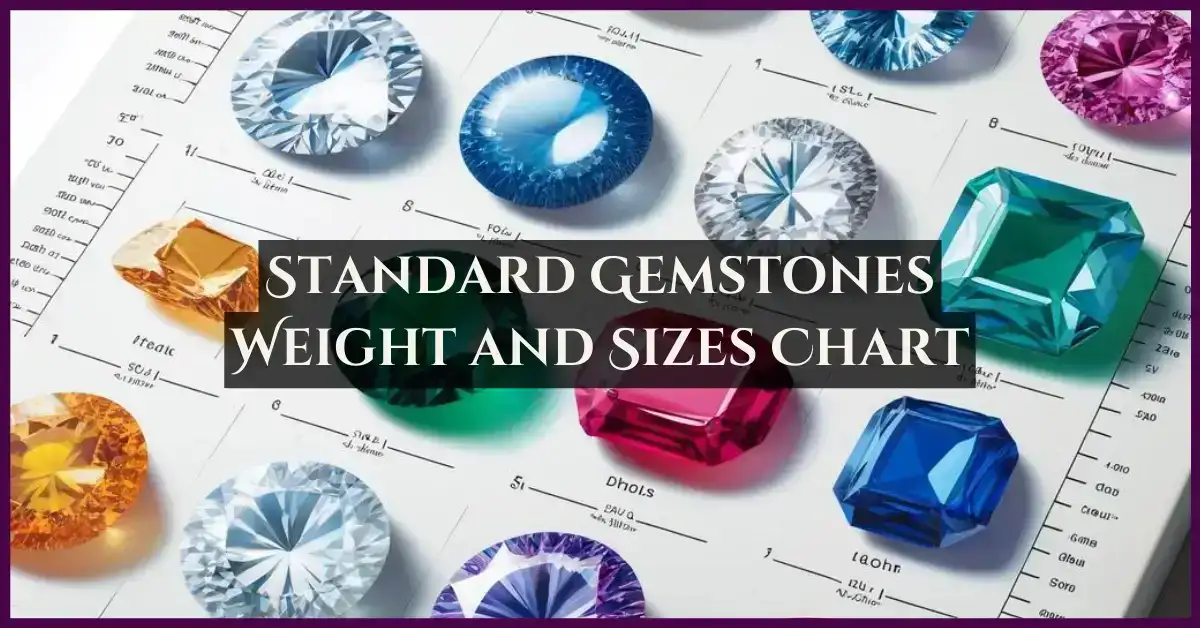 Standard Gemstones Weight and Sizes Chart