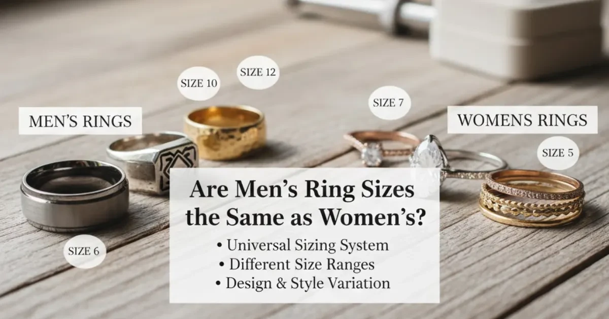 Are Men’s Ring Sizes the Same as Women’s?