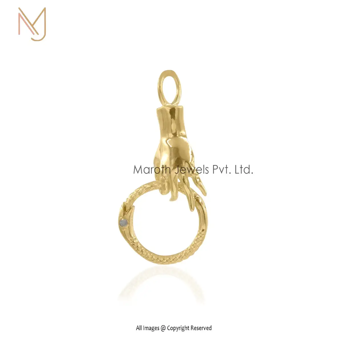 925 Silver Natural Silver Plated Ruby Pendant Jewelry Manufacturer