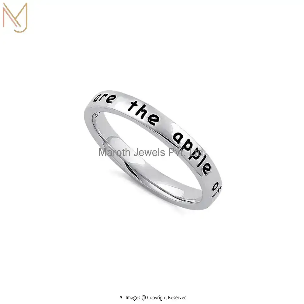 925 Sterling Silver Round Band Ring Manufacturer