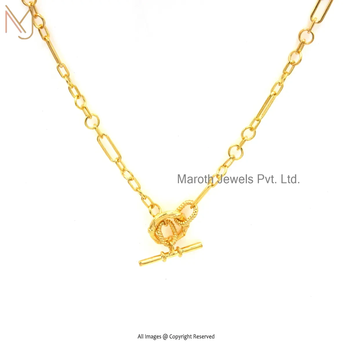 14K Yellow Gold Link Chain Necklace Custom Jewelry