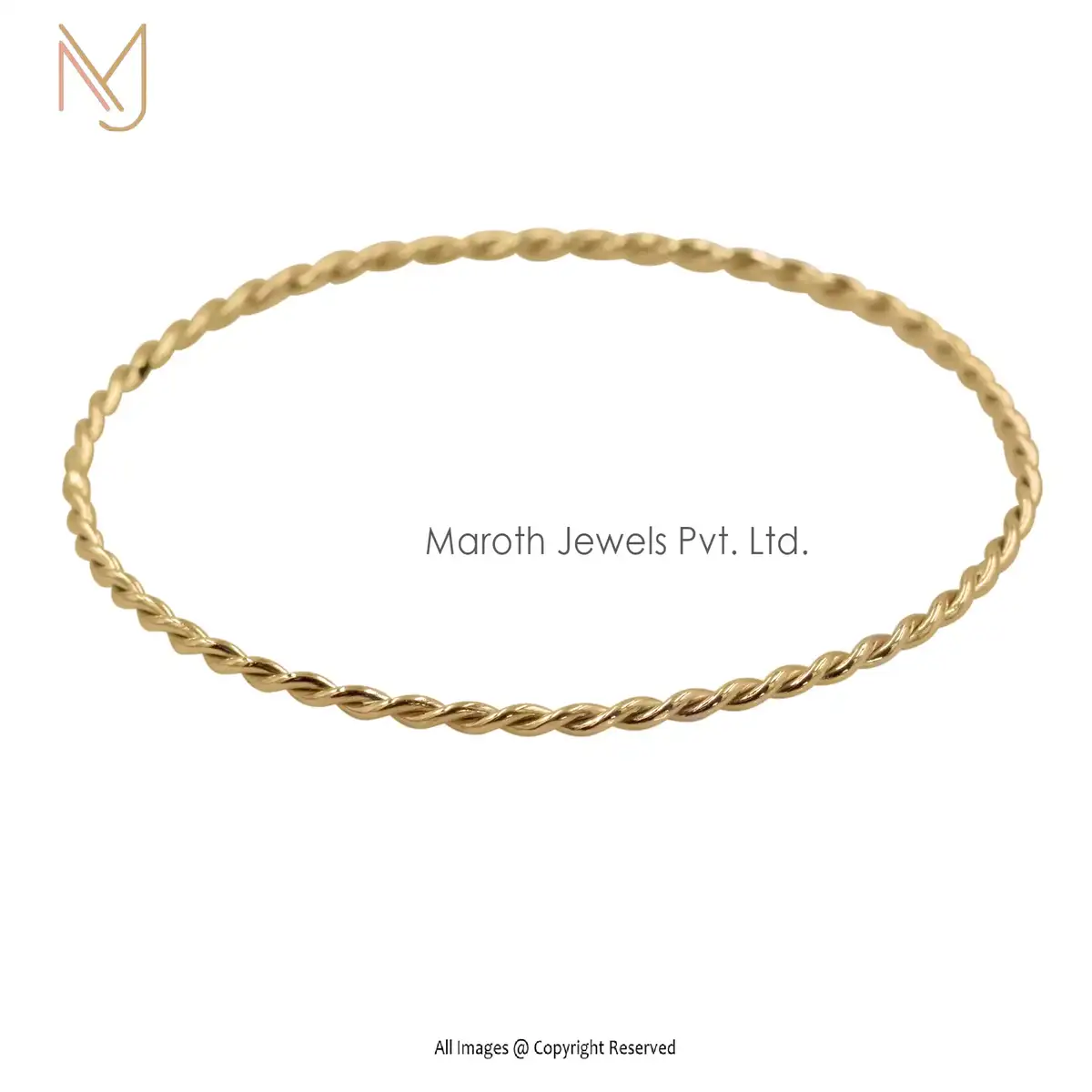 925 Silver Gold Squiggle Bangle Custom Jewery