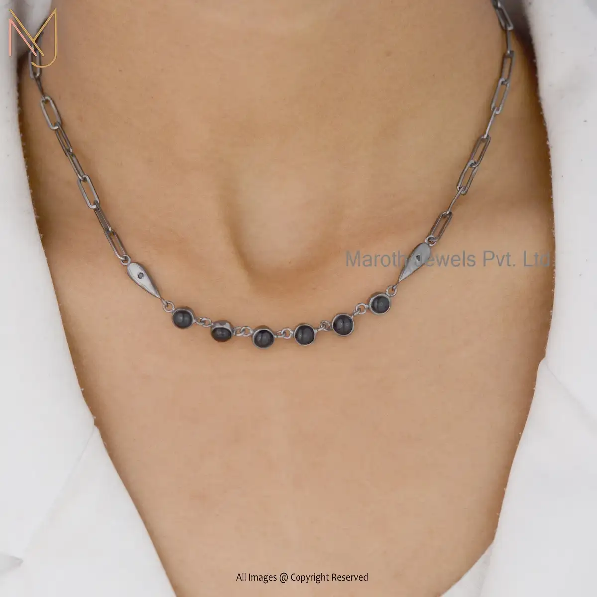 925 Silver Yellow Gold Plated Turquoise Diamond Gemstone Chain Necklace Custom Jewelry