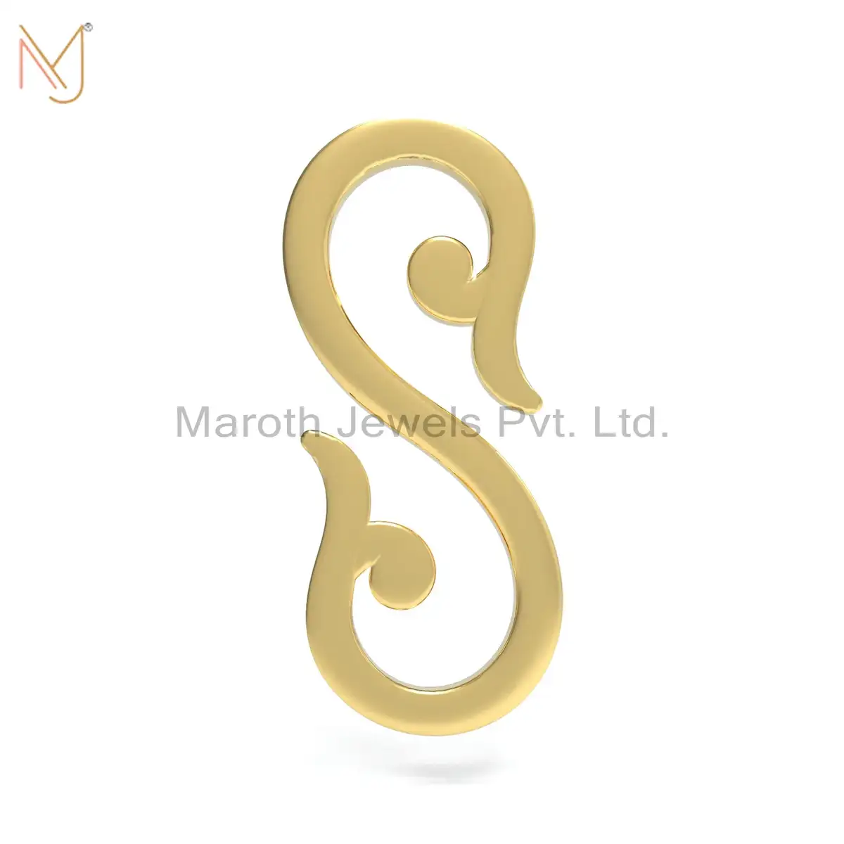 14K Yellow Gold S Lock Findings Jewelry Manufacturer
