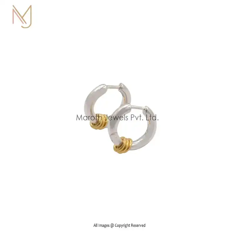 925 Sterling Silver 3 Ring Hoops Huggies Manufacturer