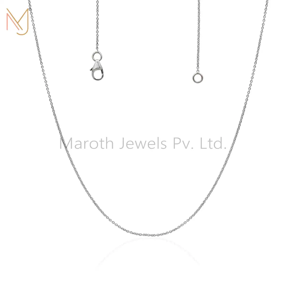 Private Label 925 Silver Natural Silver Box Chain & Lobster Clasps Lock Jewelry