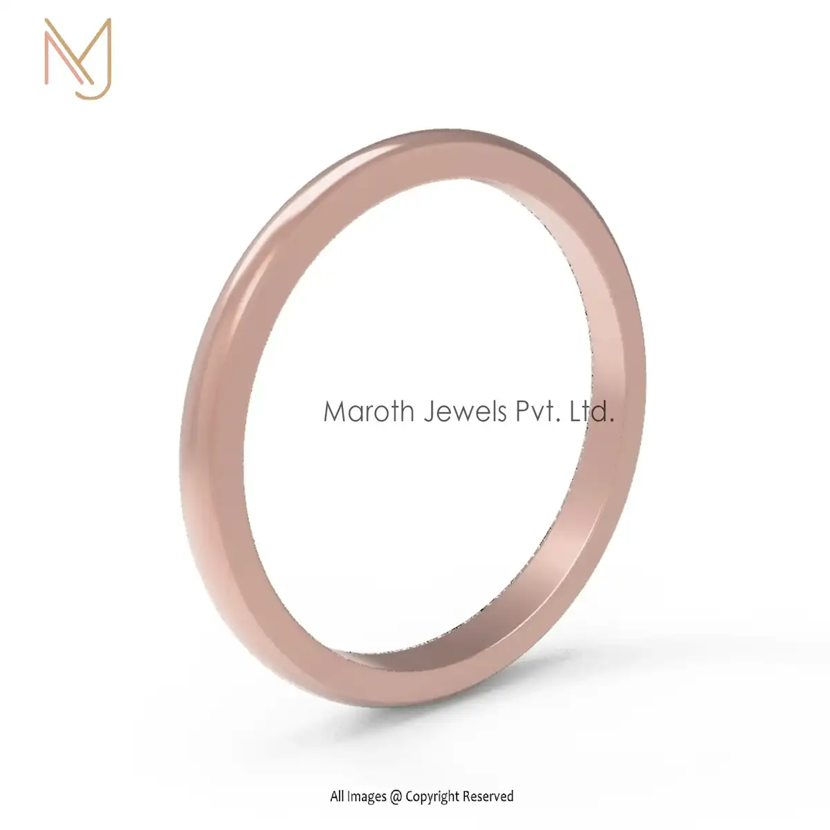 925 Silver Yellow Gold Vermeil Band Rings Handmade Jewelry Manufacturer