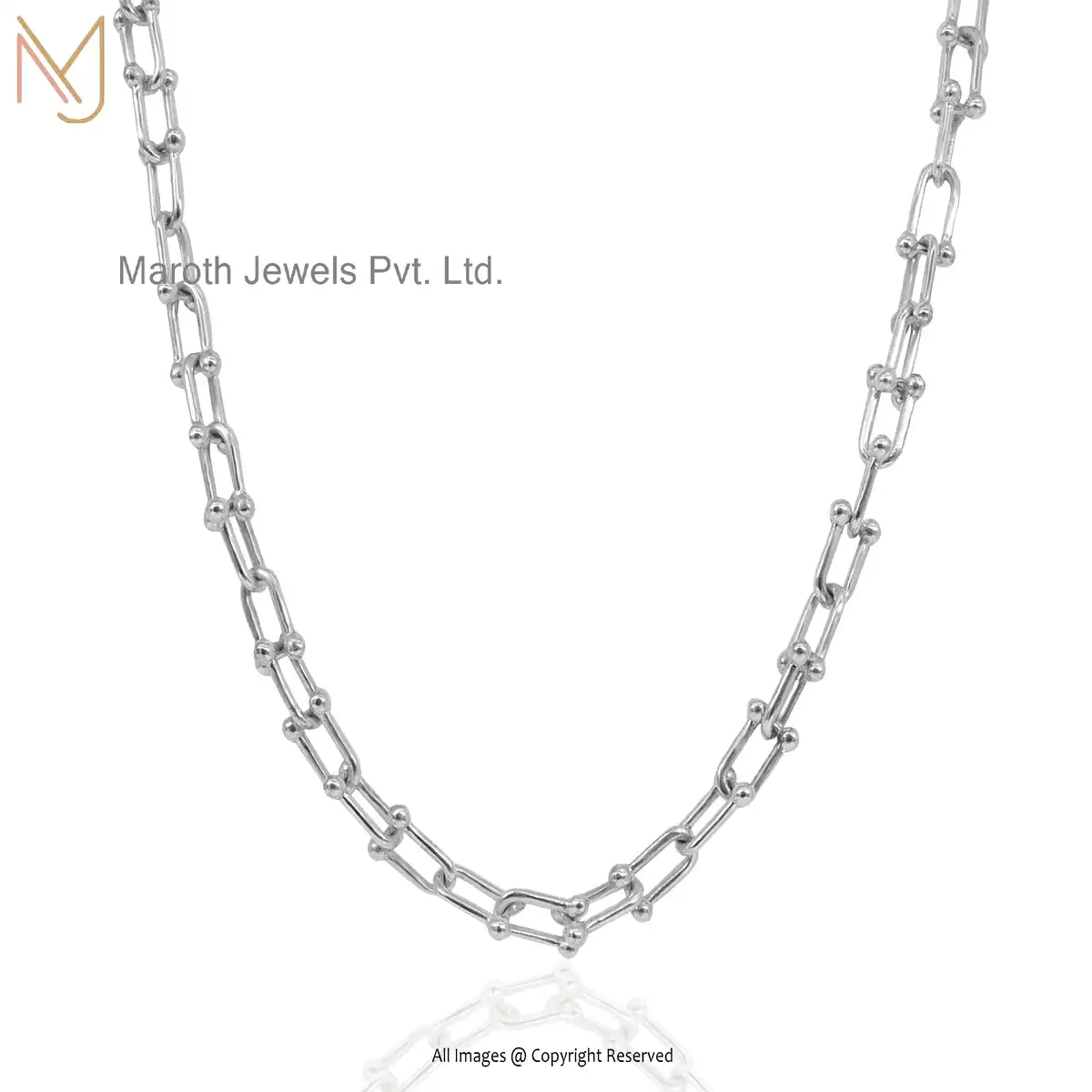 14K Yellow Gold U Link Chain Necklace Jewelry Supplier