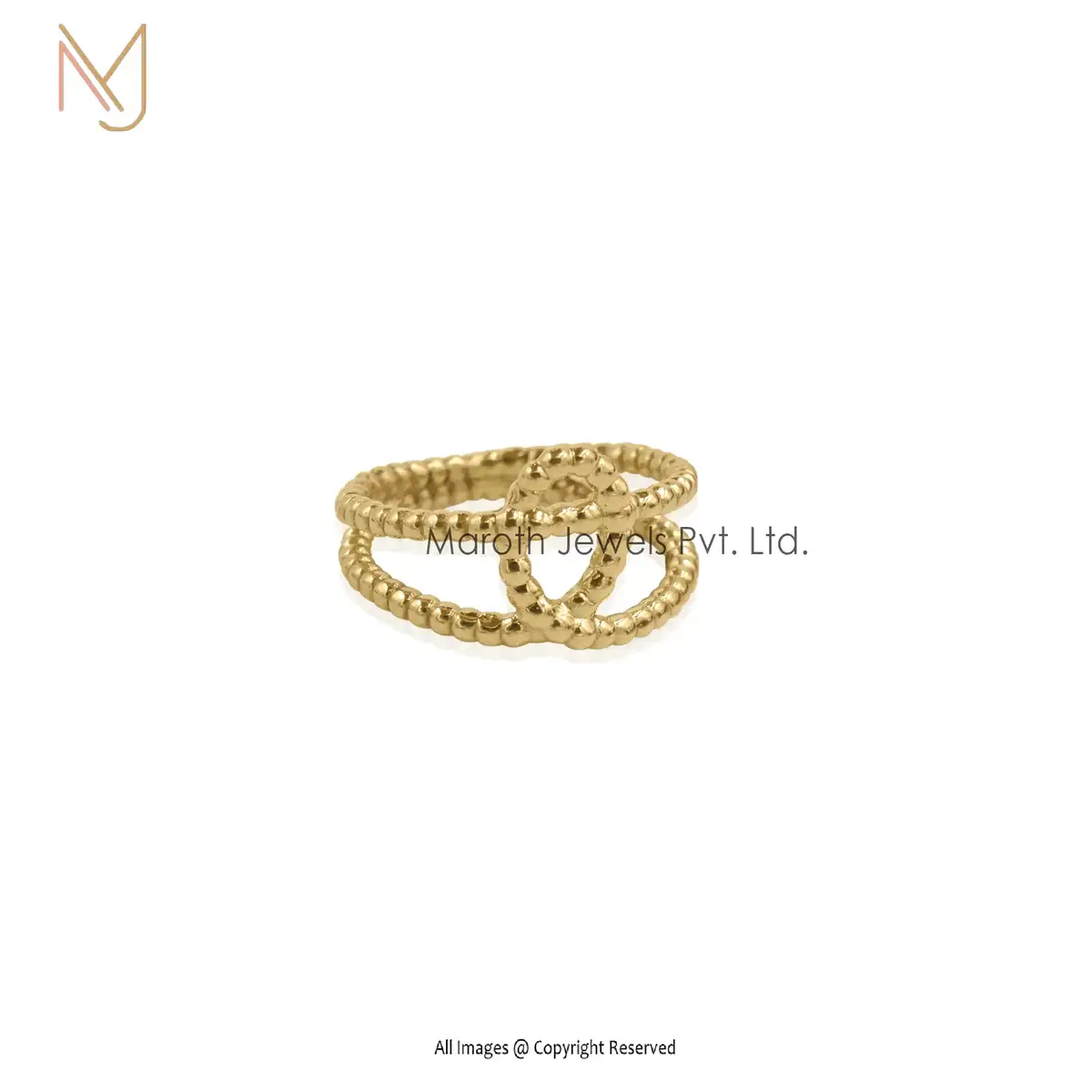 14K Yellow Gold Band Ring Manufacturer