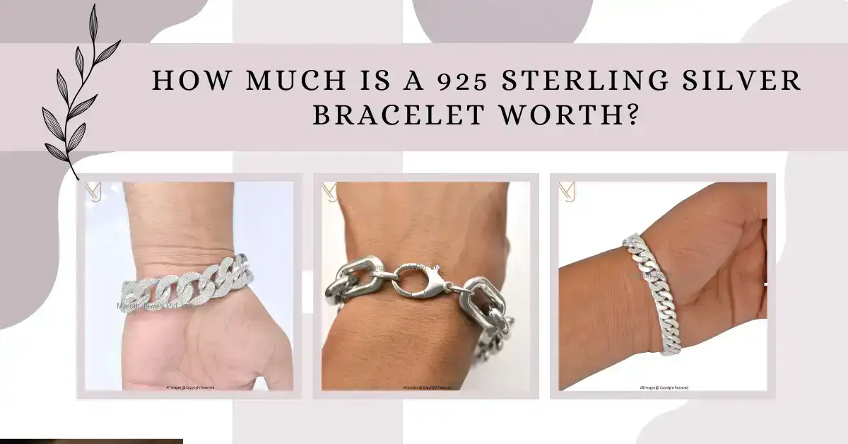 how much is a 925 sterling silver bracelet worth?
