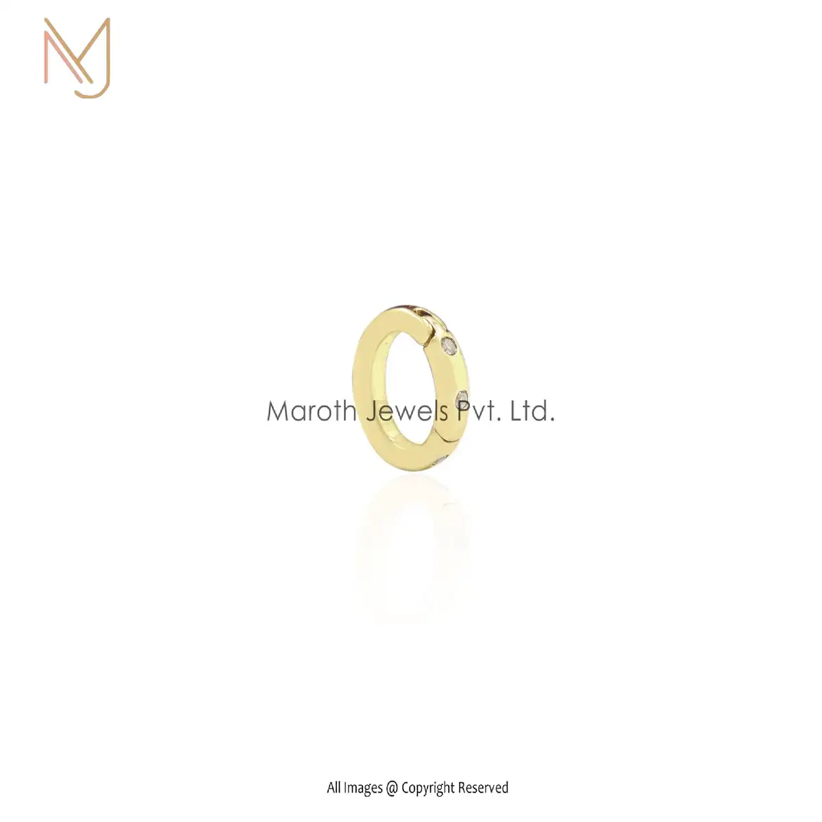 Private Label 925 Silver Diamond Multiple Charm Pendant Jewelry