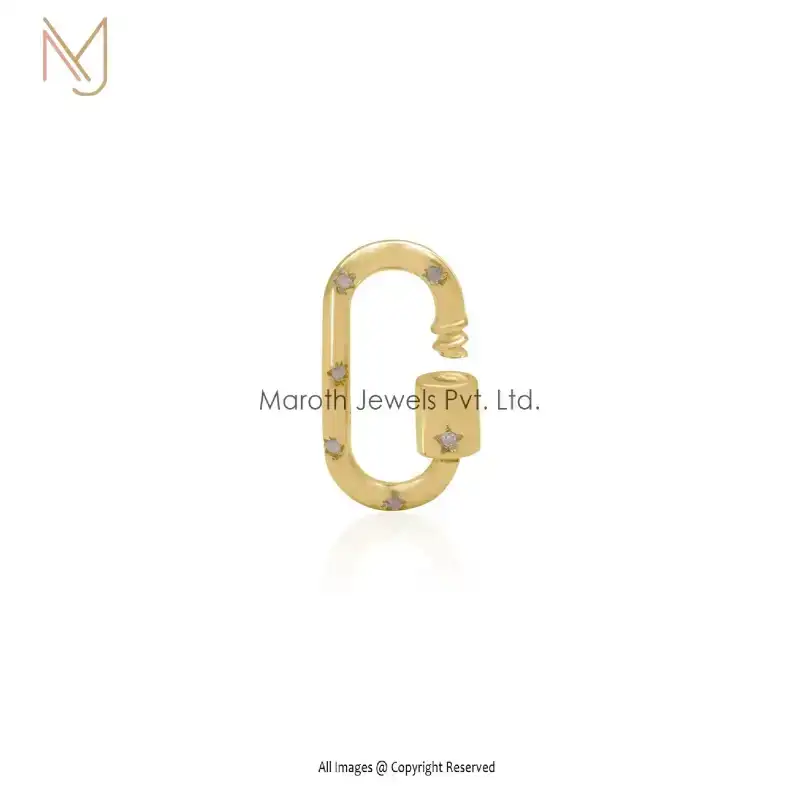 Wholesale 925 Silver Amethyst Carabiner Lock