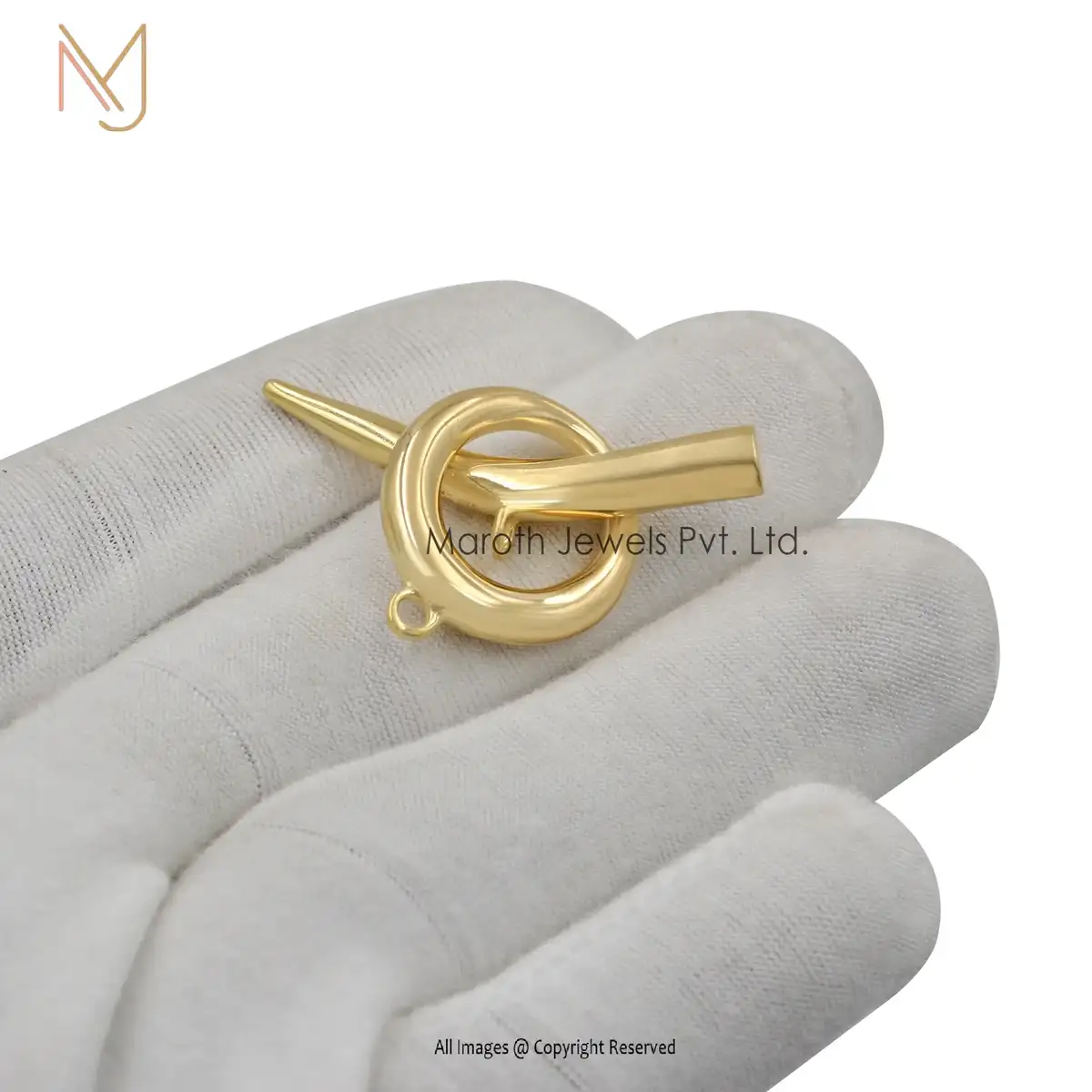 14K Yellow Gold Toggle Claps Custom Jewelry