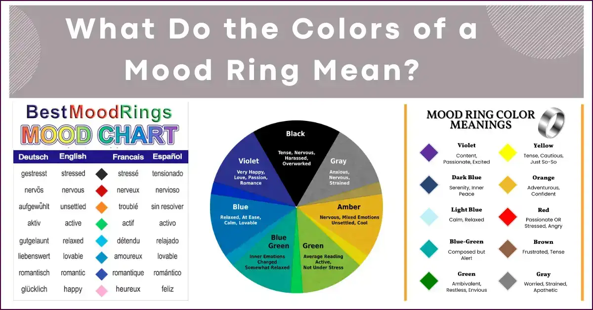 What Do the Colors of a Mood Ring Mean?