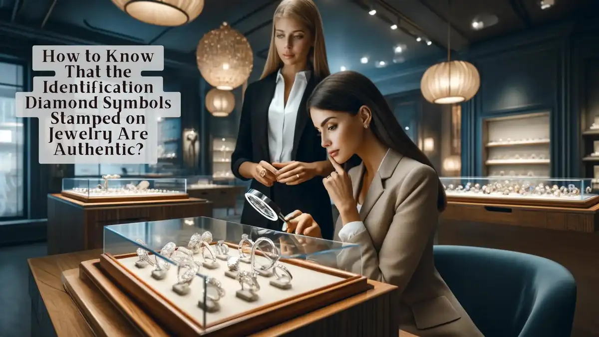 How to know that the identification diamond symbols stamped on jewelry are authentic?