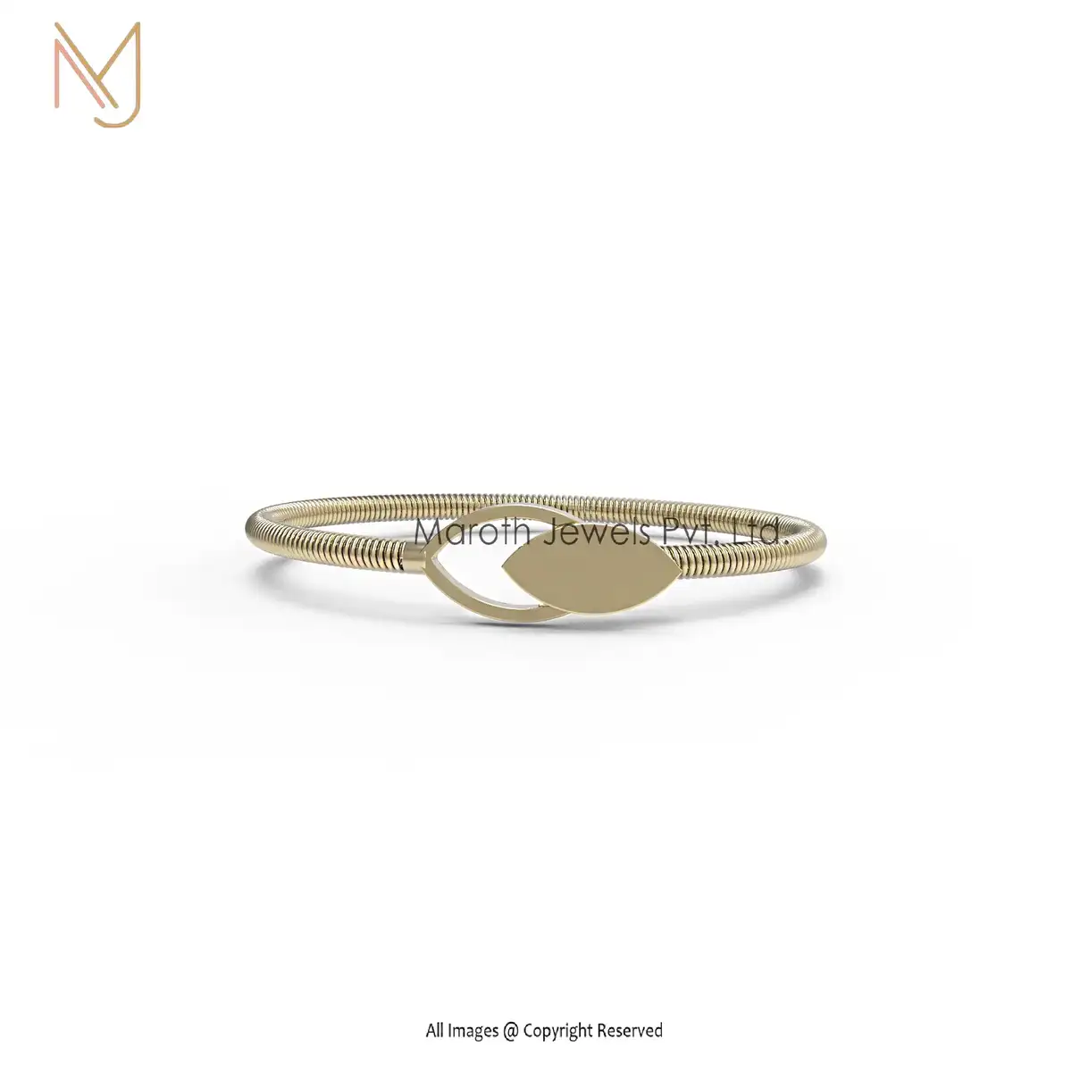 14K Yellow Gold Bangle Jewelry Manufacturer