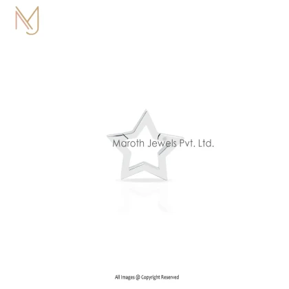 Private Label 925 Silver Yellow Gold Plated Star Enhancer Charm Holder