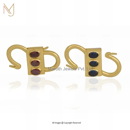 14K Yellow Gold Moonstone Gemstone Padlock Charm Holder Manufacturer